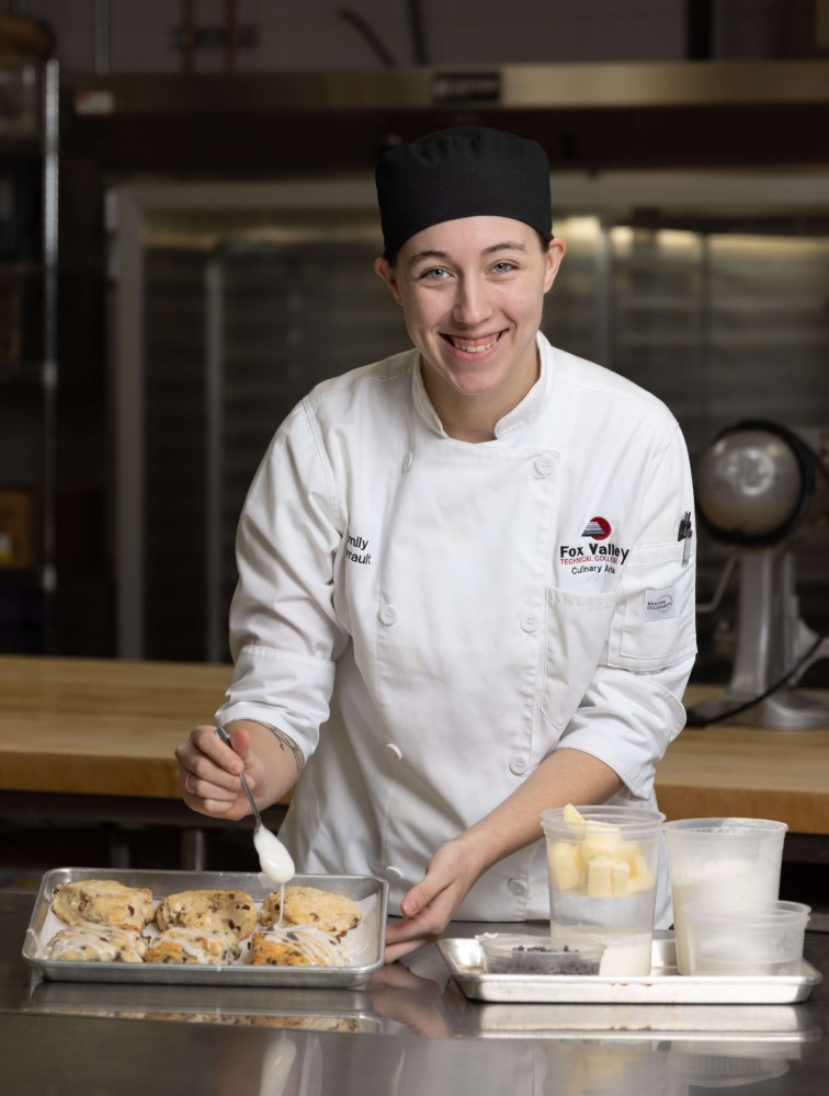 Pastry Specialist frosting scones