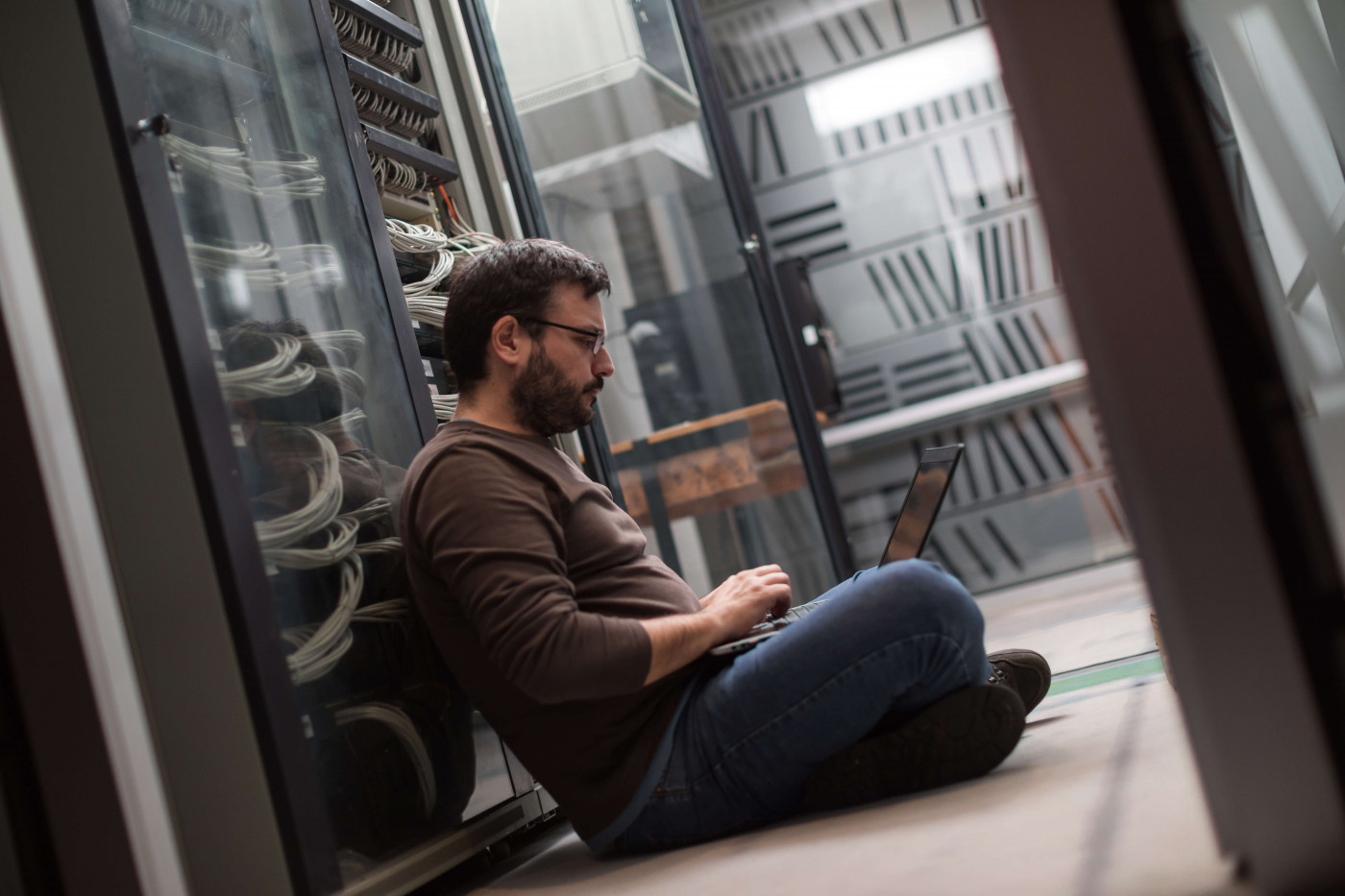 IT - working in server room