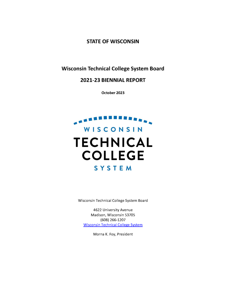 2021 23 WTCS Biennial Report